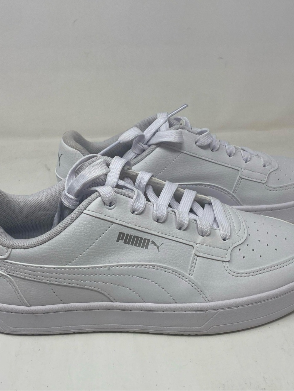 Puma Men’s Caven 2.0 White Low-Top Leather Sneakers